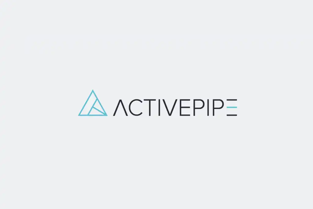 ActivePipe logo with geometric triangle icon